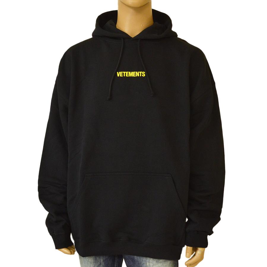LOGO HOODIE ブラック L | Vetements Logo Hoody フーディ パーカー ...