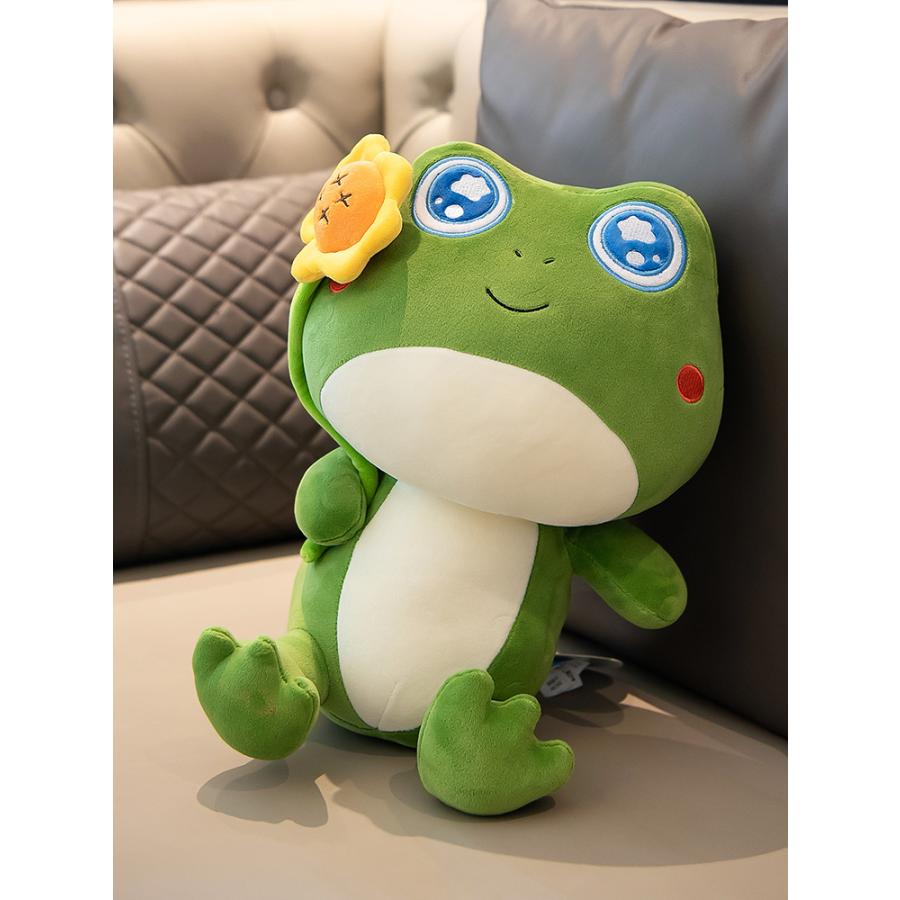 大目 カエル 動物 ぬいぐるみ 癒される 寝枕 抱き枕 45cm 可愛い 子ども ぬいぐるみ もっちり ふわふわ クッション Hibiscus 通販 Yahoo ショッピング