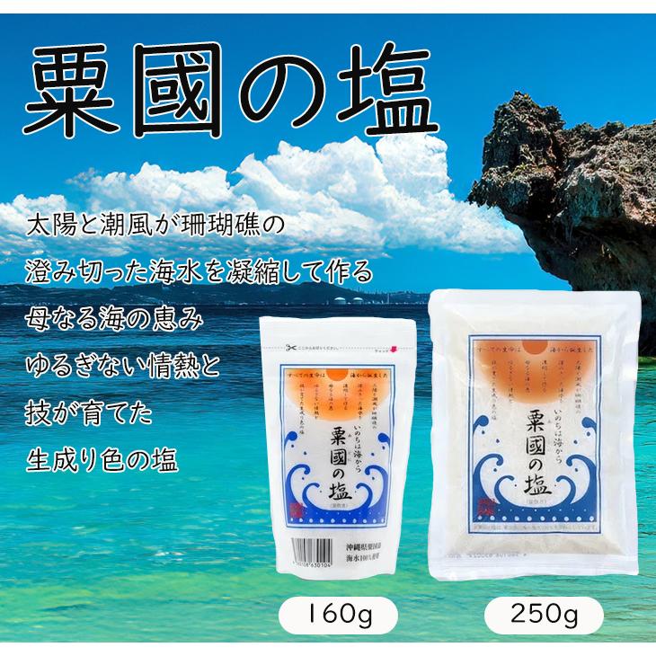 粟國の塩 粟国の塩 釜炊き 天然塩 160g 沖縄の塩 沖縄土産 塩 美味しい