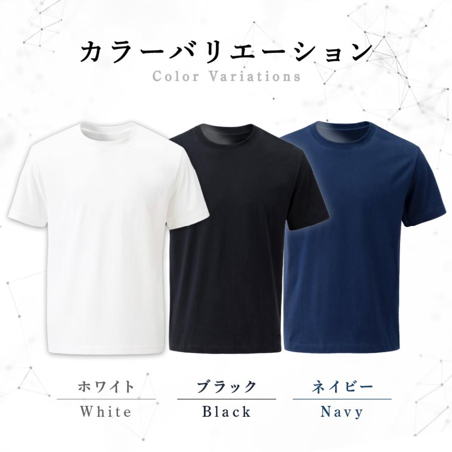 皮膚科医×工学博士が開発】 Tシャツ メンズ 1枚組 半袖 綿100% 丸首