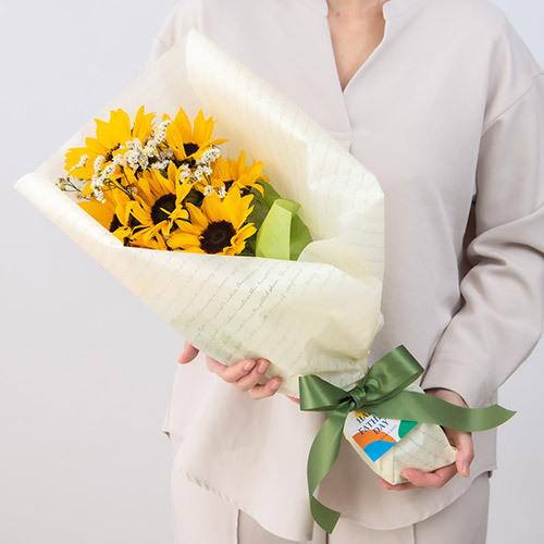 父の日 21 ギフト タイムセール プレゼント 花 花束 イエロー 大輪ユリ 日比谷花壇