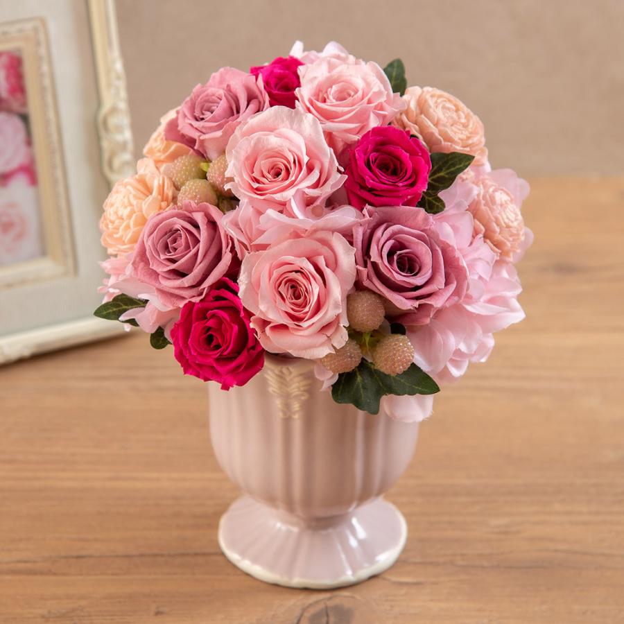 誕生日 花 プレゼント プリザーブドアレンジメント スイートロゼ 結婚記念日 結婚祝い 送別 日比谷花壇 Paypayモール店 通販 Paypayモール