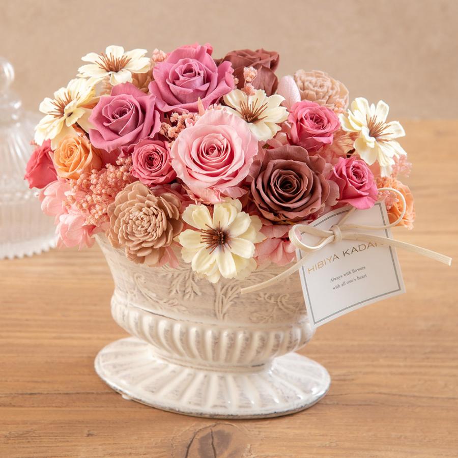 誕生日 花 プレゼントプリザーブド アーティフィシャルアレンジメント アメティ 記念日 ギフト 結婚記念日 結婚祝い 送別 日比谷花壇 Paypayモール店 通販 Paypayモール