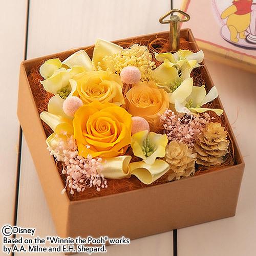 誕生日 花 プレゼントディズニー オルゴールフラワー くまのプーさん ギフト Disney Y 日比谷壇 日比谷花壇 Paypayモール店 通販 Paypayモール
