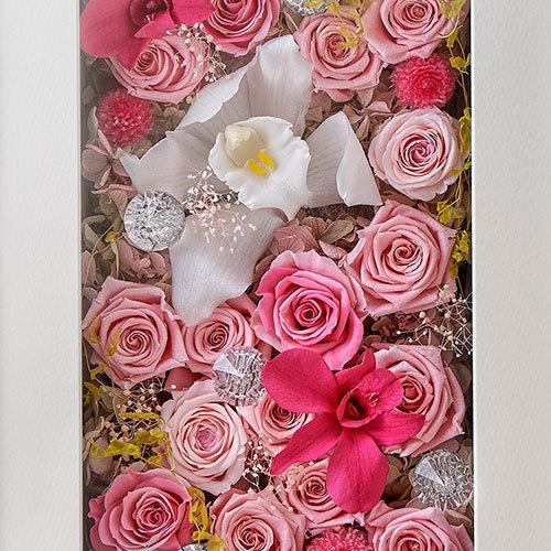 誕生日 花 プレゼント プリザーブドフラワーフレームアート グレイスオーキッド 記念日 ギフト 出産祝い お見舞い 結婚記念日 結婚祝い 送別 日比谷花壇 Paypayモール店 通販 Paypayモール