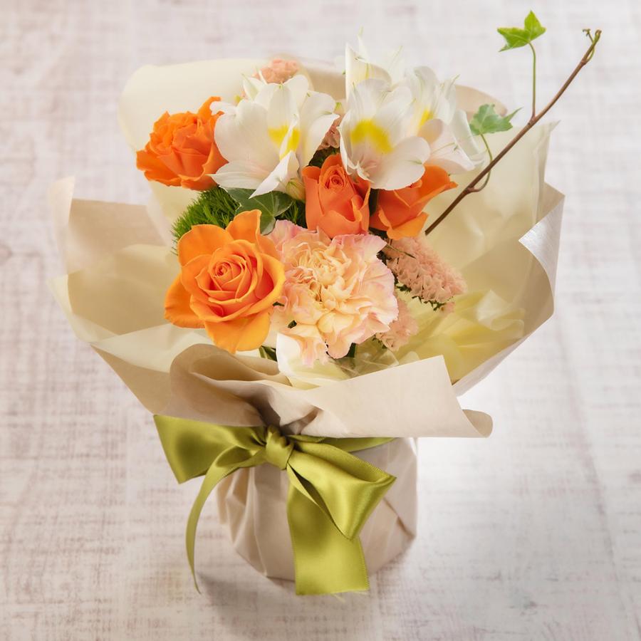 誕生日 花 プレゼントそのまま飾れるブーケ 6月に贈る花言葉 ギフト 結婚記念日 結婚祝い 開店祝い 新築祝い サービス