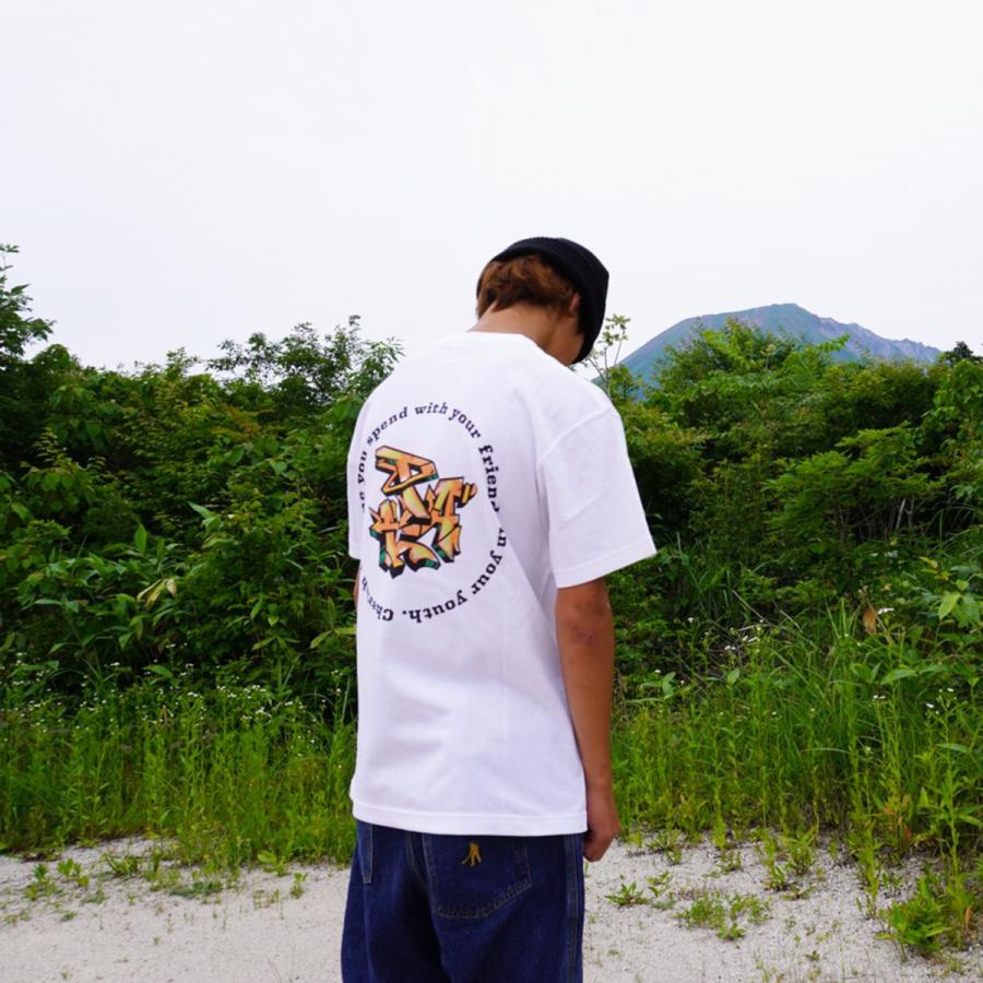 Tシャツ  Pal life yellow logo(white)｜hicamp-sutore｜03