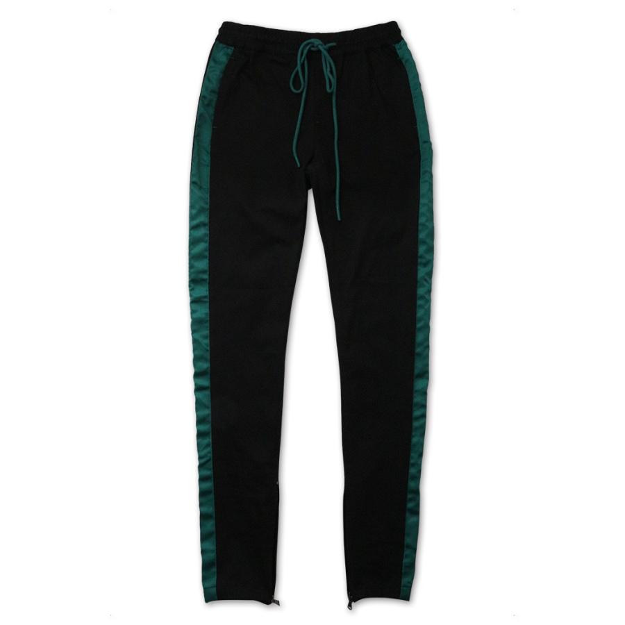 green and black track pants