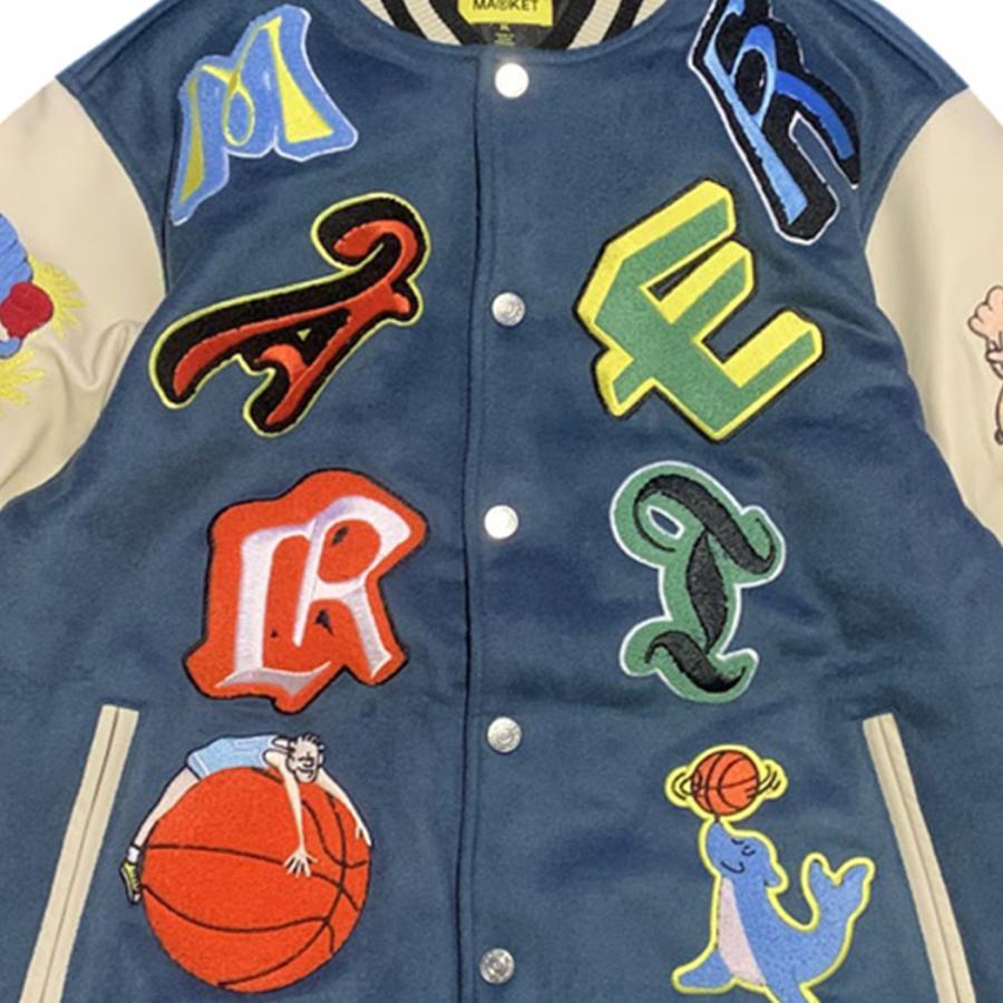 マーケット MARKET VARSITY OVERLOAD VARSITY JACKET ジャケット MULTI マルチ JACKETの画像