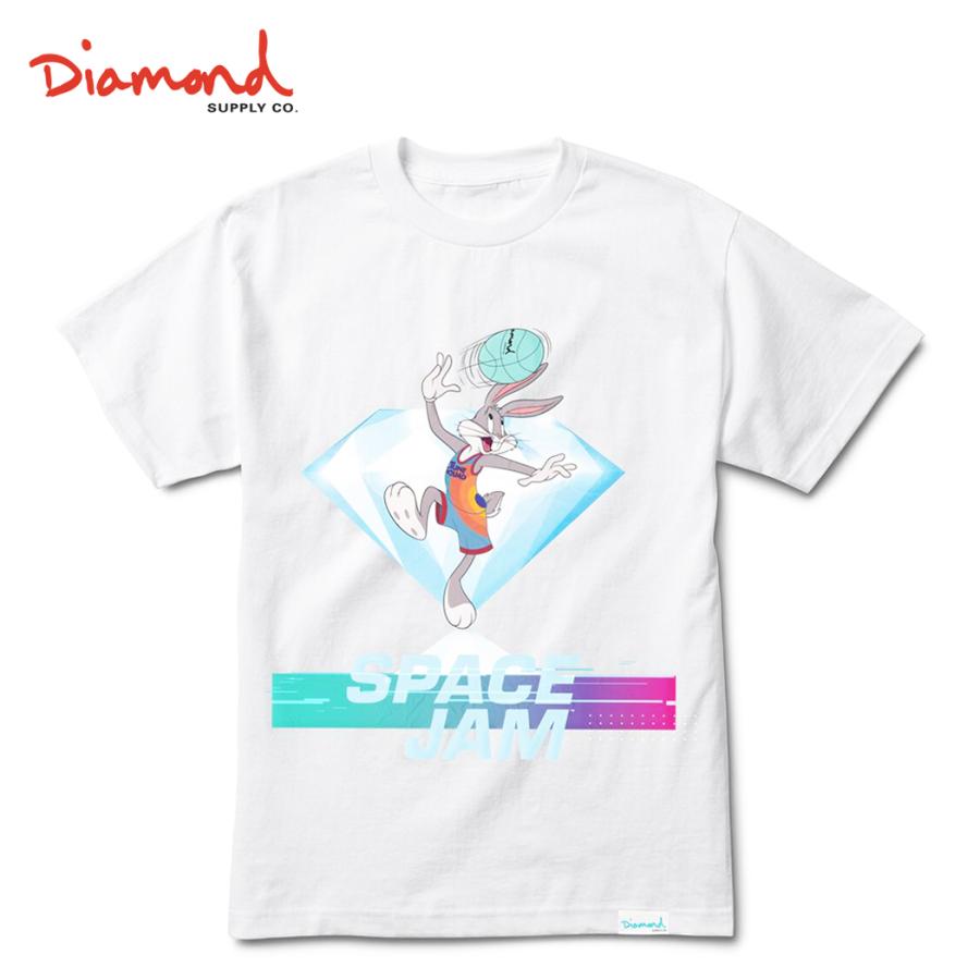 ダイアモンドサプライ DIAMOND SUPPLY CO. HOOK SHOT TEE Tシャツ WHITE ホワイト S/S T-SHIRTS｜hicrown