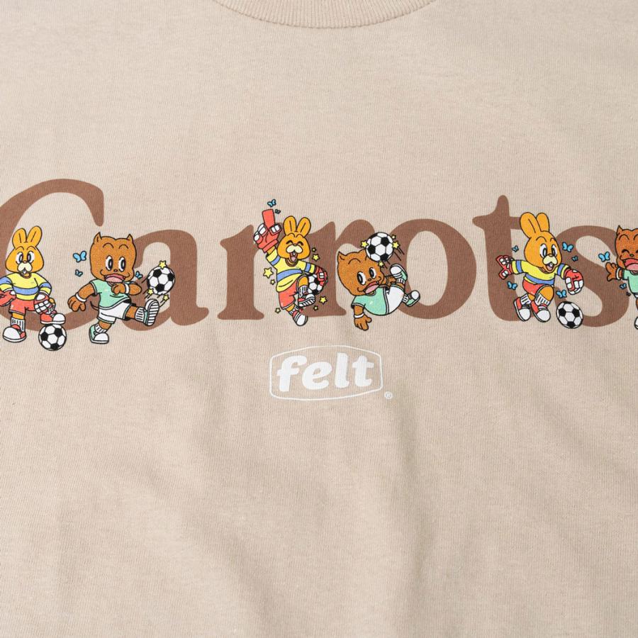 キャロッツ フェルト Carrots x felt Wordmark Tee Tシャツ ティー TAN タン T-SHIRTS｜hicrown｜03