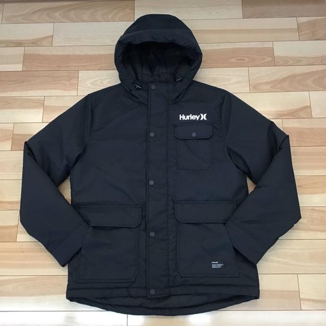Hurley ブラック 中綿ジャケット Medium
