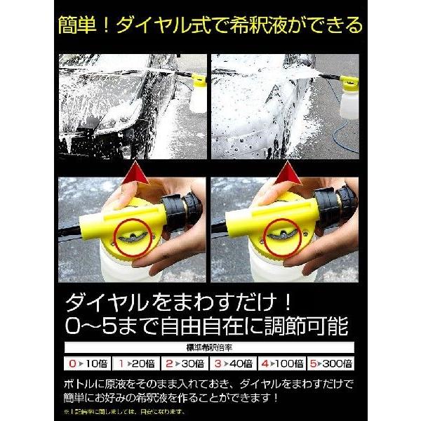 （泡洗車プロ）泡で包んで優しく洗う 洗車用カーフォームガン ホースジョイントもセット初心者にも簡単 ご自宅で洗車
