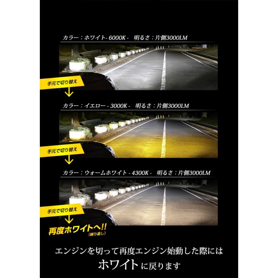 Yds Ledフォグランプ 3色切替 Led フォグランプ 2本1セット ヘッドライト フォグバルブ H8 H11 H16 Hb4 6000lm 1年保証 3000k 4300k 6000k Y011 1302 カー用品 カスタムパーツ ユアーズ 通販 Yahoo ショッピング