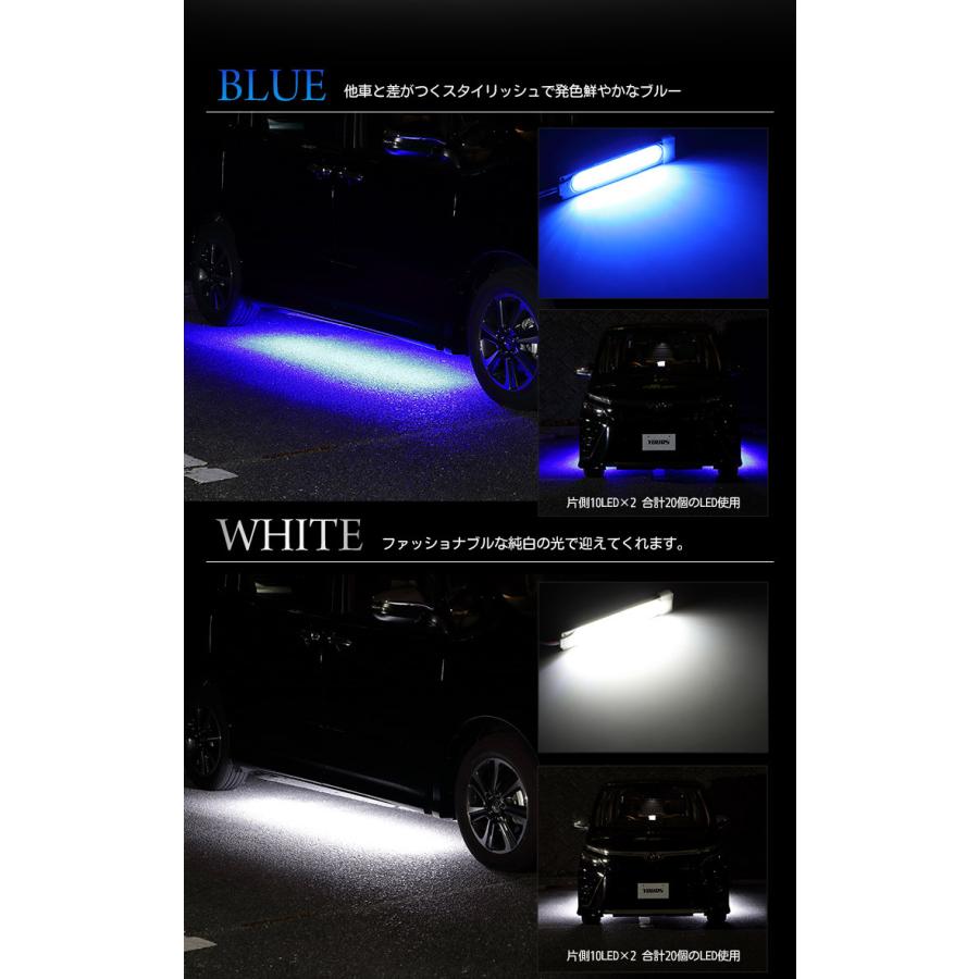 トヨタ ヴォクシー ノア エスクァイア 80系 後期 専用 10連LEDウェルカムランプ 全2色 ドレスアップ アクセサリー[5] | YOURS | 06