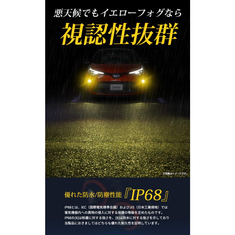 トヨタ C-HR CHR 後期 適合 純正 LEDフォグランプ L1B 交換用バルブ ホワイト 6000K イエロー 3000K 車検対応 | YOURS | 06