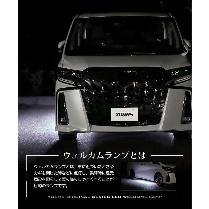 トヨタ 30系 アルファード ヴェルファイア 後期専用 10連 LED ウェルカムランプ 全2色 ブルー ホワイト[5] | YOURS | 03