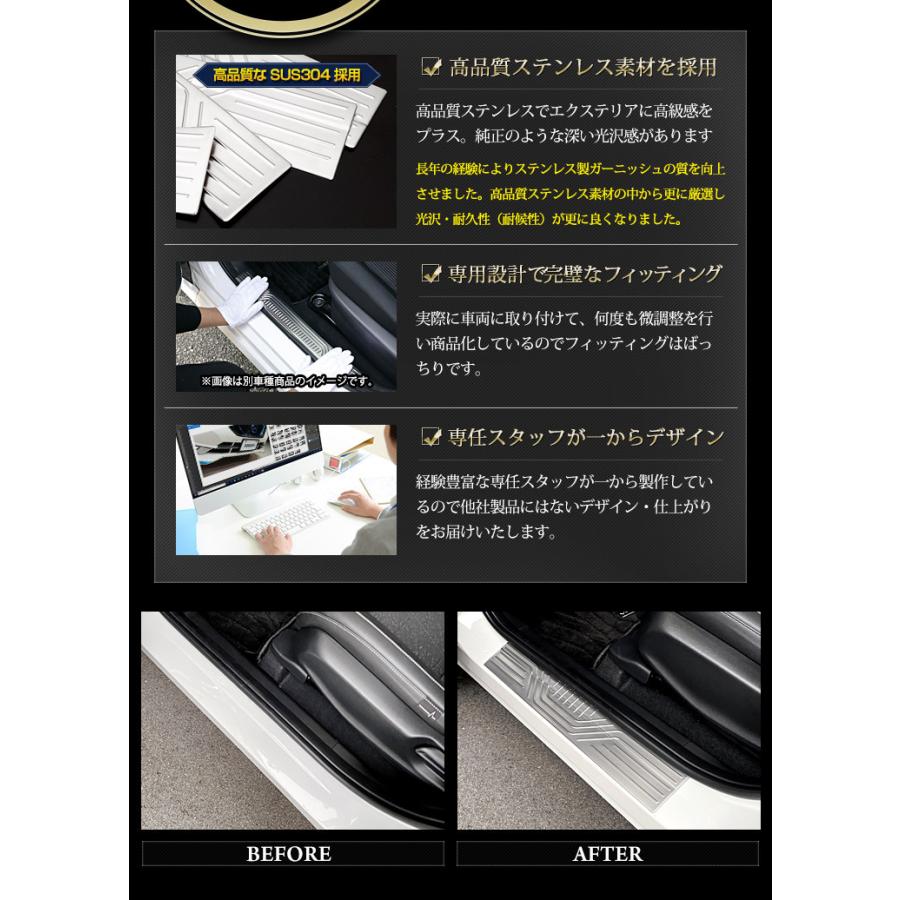 予約 ホンダ ヴェゼル 期間限定送料無料 Rv系 専用 メッキ 4pcs アウタースカッフプレート 足元 ステップ パーツ カスタム