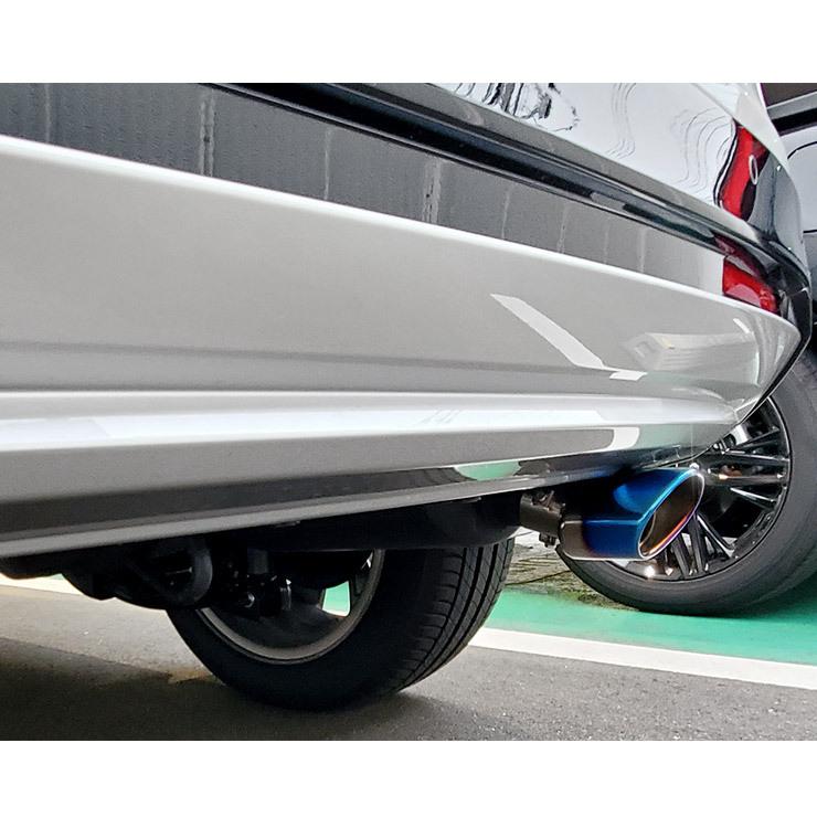 ホンダ  ヴェゼル RV 適合 チタン調マフラーカッター 1PCS 落下防止付 ステンレス 外装 ドレスアップ アクセサリー | YOURS | 05