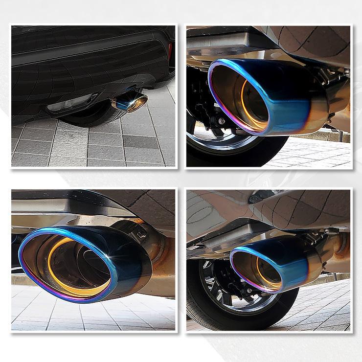 トヨタ アクア MXPK10/11/15/16系 適合 チタン調 マフラーカッター 1PCS ドレスアップ 外装 アクセサリー | YOURS | 08