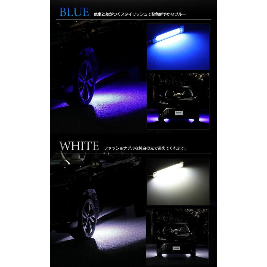 トヨタ カローラクロス 専用 LEDウェルカムランプ COROLLA CROSS ブルー ホワイト  アクセサリー ドレスアップ[5]｜hid-led-carpartsshop｜07