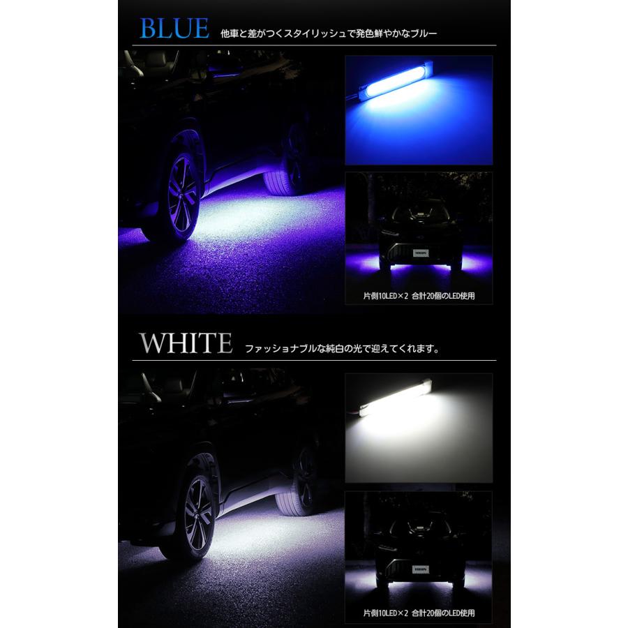トヨタ カローラクロス 専用 10連LEDウェルカムランプ COROLLA CROSS ブルー ホワイト アクセサリー ドレスアップ[5] | YOURS | 06