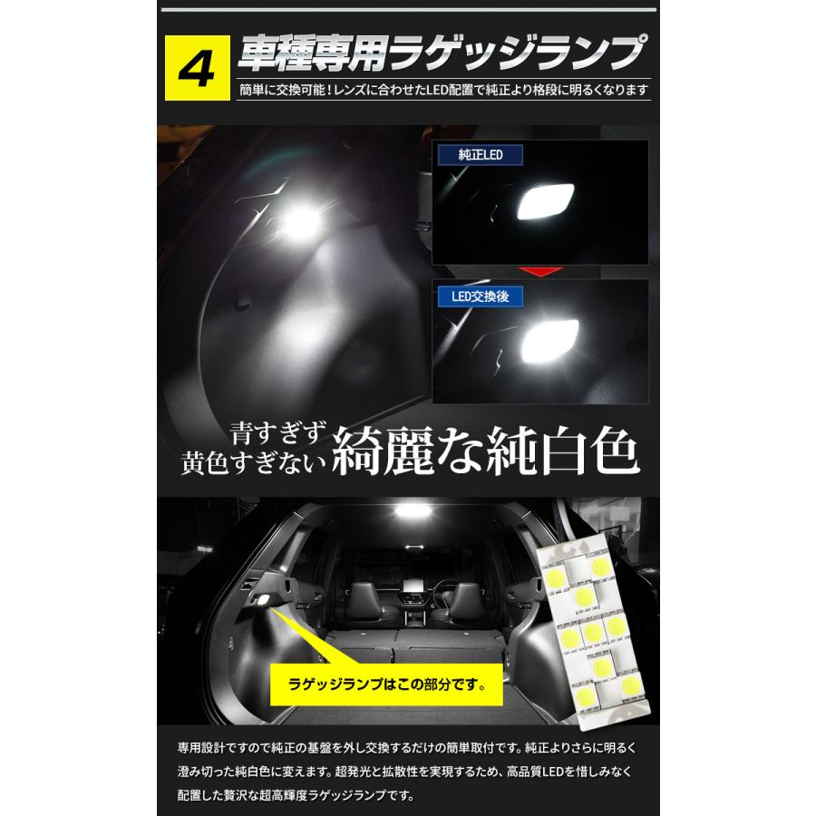 カローラクロス専用 LED4点セット 専用純正LED交換フォグバルブ＋LEDバックランプ＋リアウィンカーバルブ＋LEDラゲッジランプ 車検対応 | YOURS | 08