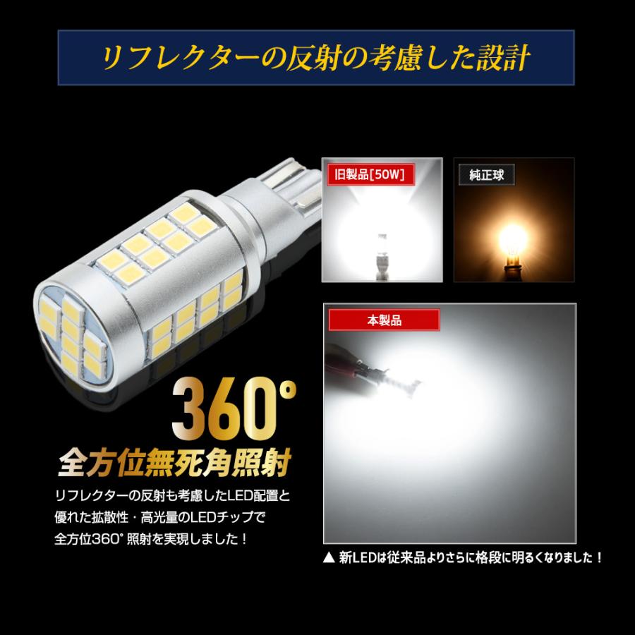 YOURS 日産 ルークス 適合 バックランプ LED T16 2800LM 2個1セット