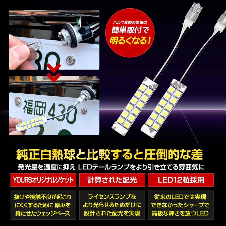 YOURS 200系 ハイエース 専用 LED ライセンスランプ ナンバー灯