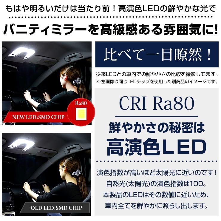 トヨタ純正LED車専用 LED バニティランプ TYPE1 2個1セット ルームランプ クラウン クロスオーバー 90ノア ヴォクシー | YOURS | 06