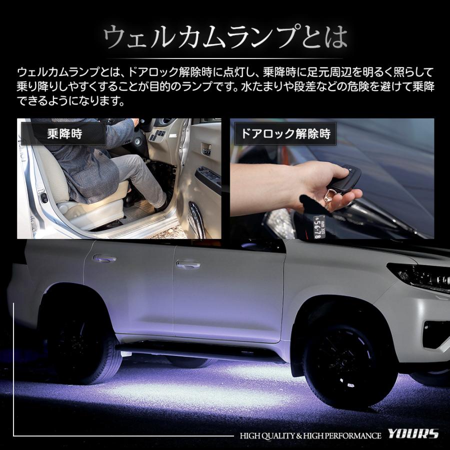 プラド150系後期 LEDリアガーニッシュ ホワイト発光 150 ランクルプラド 後期用 メッキ LEDリアガーニッシュ