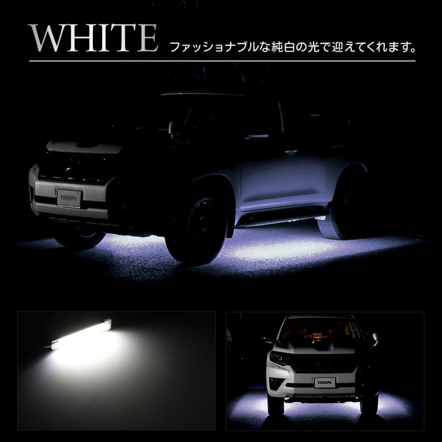 150系 ランドクルーザープラド 後期 専用 LED ウェルカムランプ 10連 LAND CRUISER PRADO足元 カスタム トヨタ[5]