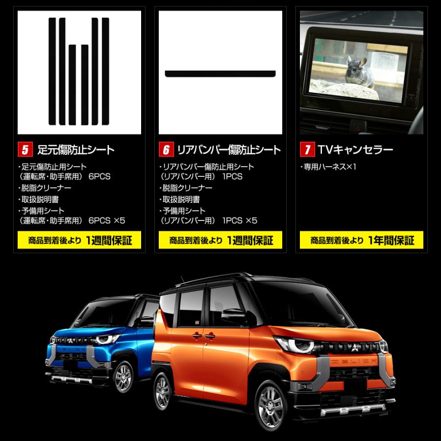 YOURS デリカミニ 専用 乗り出し7点セット[ルームランプ/ドア YOURS デリカミニ 専用 乗り出し7点セット[ルームランプ/ドア