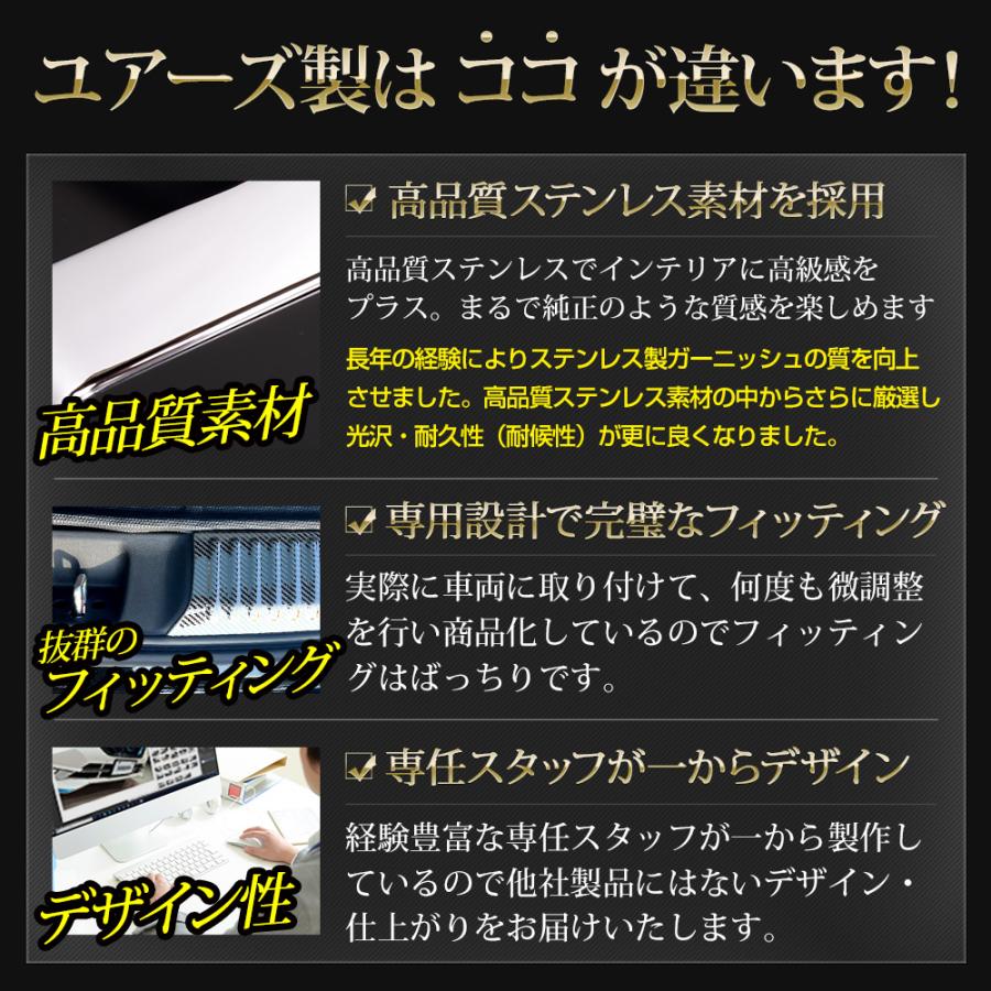 YOURS ZR-V 専用 ラゲッジガードガーニッシュ 2PCS ステンレス YOURS ZR-V 専用 ラゲッジガードガーニッシュ 2PCS ステンレス