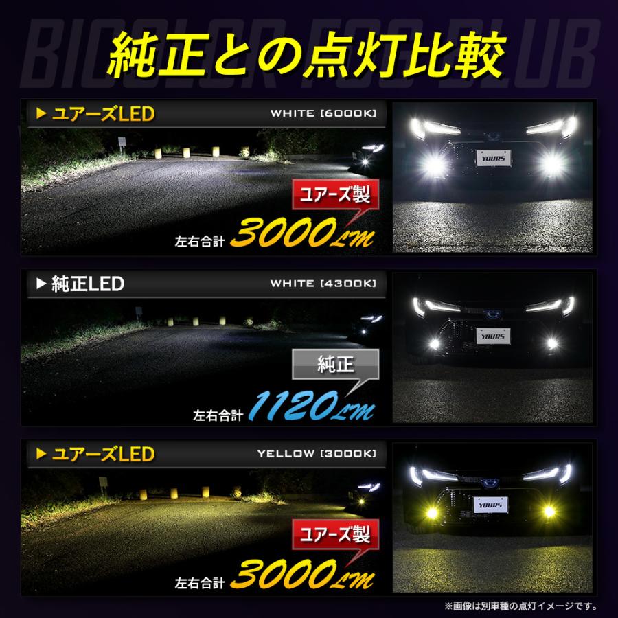 アルファード ヴェルファイア40系 適合 純正 フォグランプ 交換用 2色切替 LED バルブバイカラートヨタ｜hid-led-carpartsshop｜05