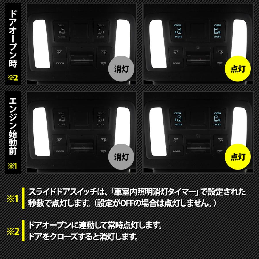 ノア 90系 ヴォクシー 90系 専用 スライドドアスイッチ イルミネーションキット  簡単取付 トヨタ 90ノア 90ヴォクシー | YOURS | 05