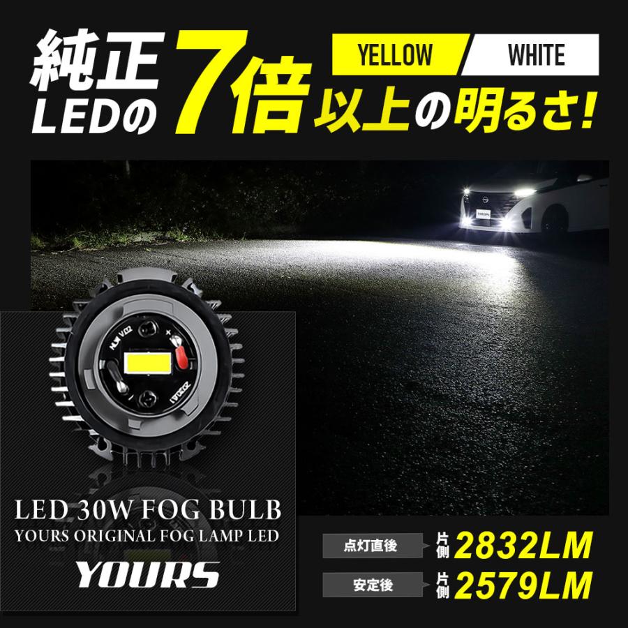 セレナ C28 専用 フォグランプユニット + LEDバルブ [30Wホワイト/イエロー or 2色切替]セット ユアーズ YOURS 日産 L1B｜hid-led-carpartsshop｜08