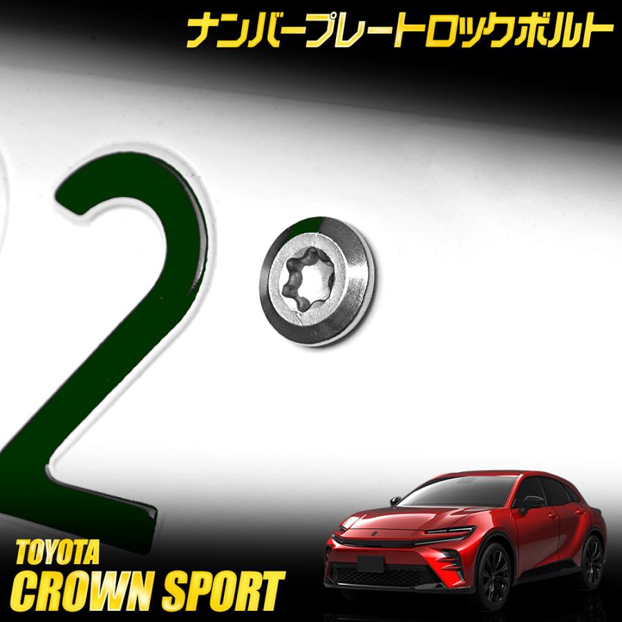 YOURS クラウンスポーツ 適合 ナンバープレート ロックボルト M6 x