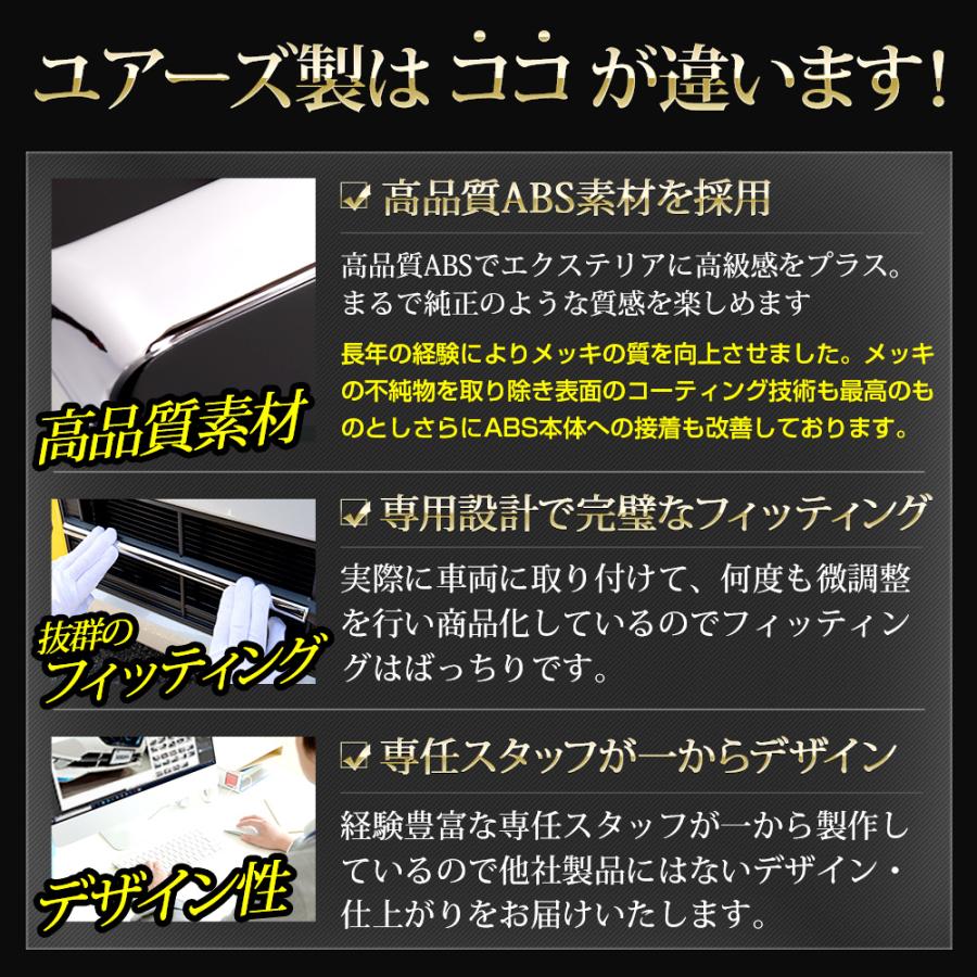 N-BOXカスタム JF5 JF6 専用 フロントバンパーガーニッシュ 3PCS 高品質 ABS 採用  外装 メッキ パーツ ホンダ HONDA [2] | YOURS | 05