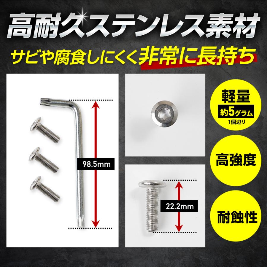 ご依頼品 YOURS ホンダ WR-V 適合 ナンバープレート ロックボルト 【M6 x