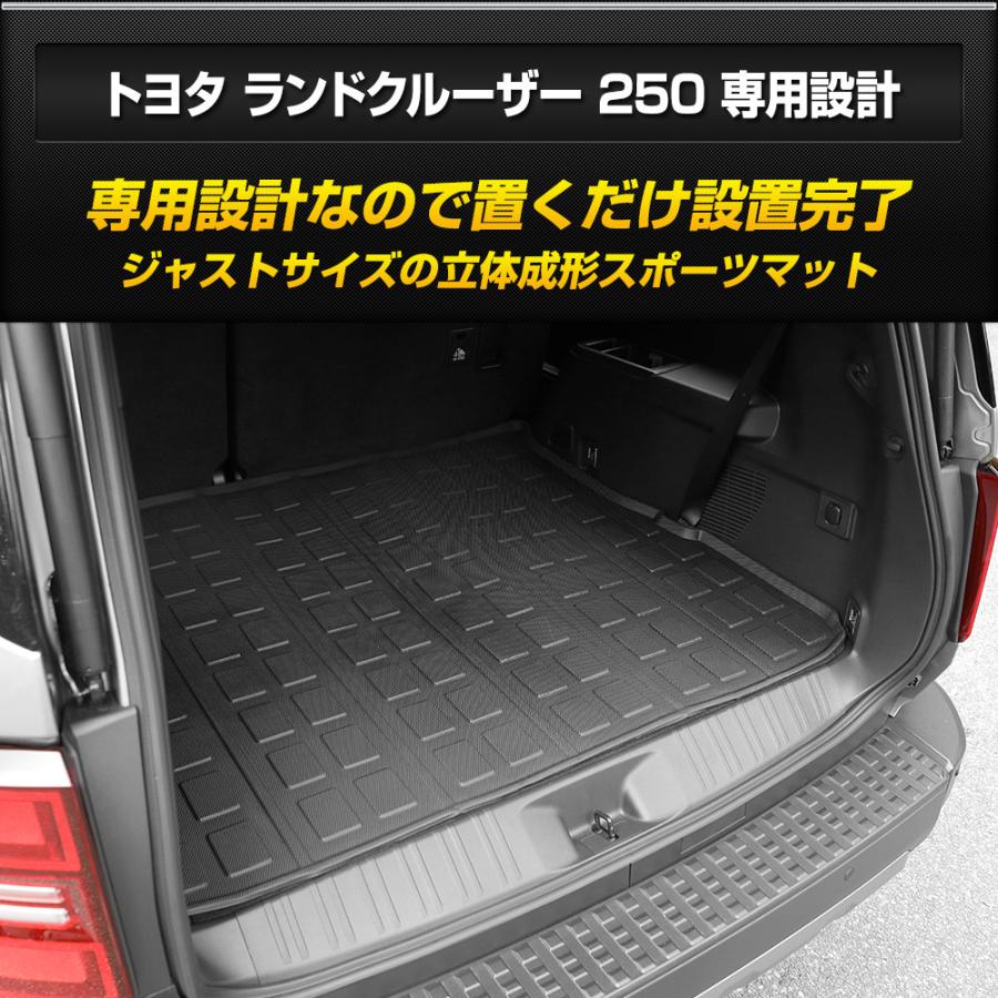 YOURS ランドクルーザー250 専用 3D ラゲッジマット 3列シート車 YOURS ランドクルーザー250 専用 3D ラゲッジマット 3列シート車