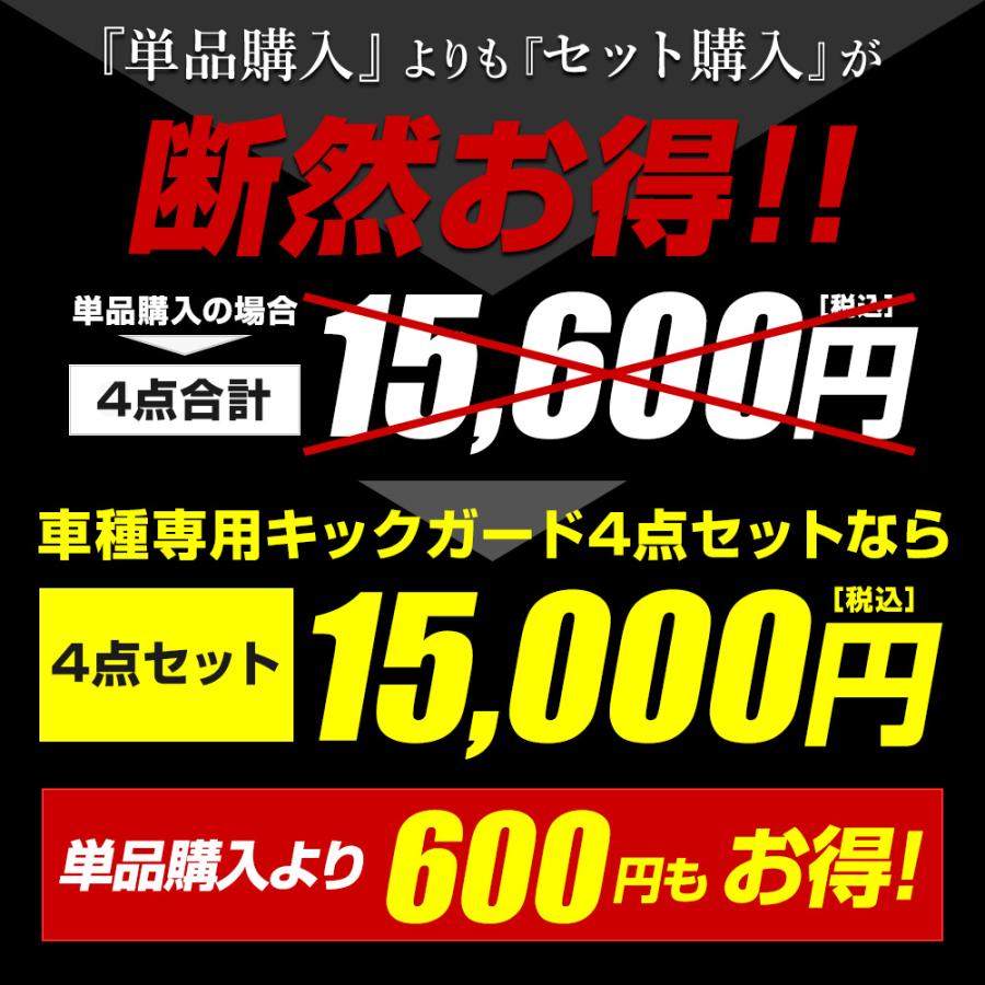 60系 プリウス キックガード4点セット 糸は8色 ドアトリム フロント リア グローブボックス インテリアパネル 60PRIUS 傷 汚れ 保護 [5] | YOURS | 02