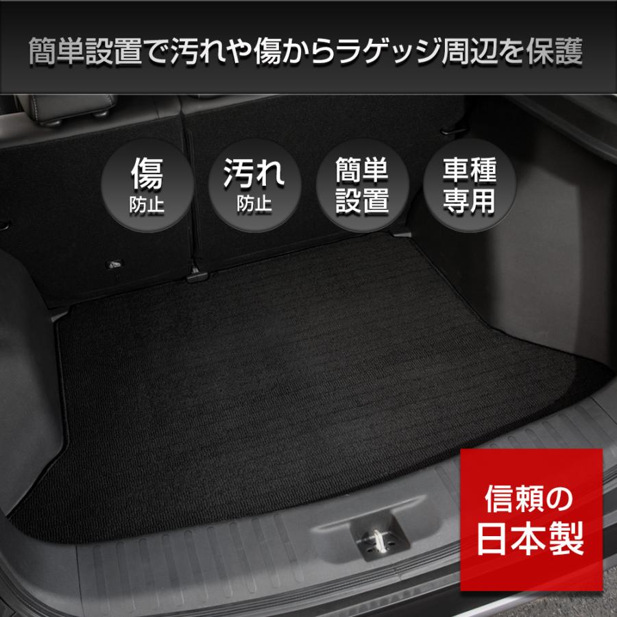 ヴィンテージ 黒いトランク WR-V専用 トランクマット 黒色 チェック柄 ラゲッジマット