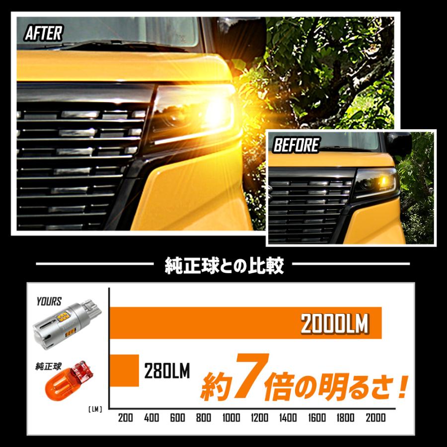 YOURS スズキ スペーシア ベース 適合 ウインカー 抵抗内蔵 4個/1set 