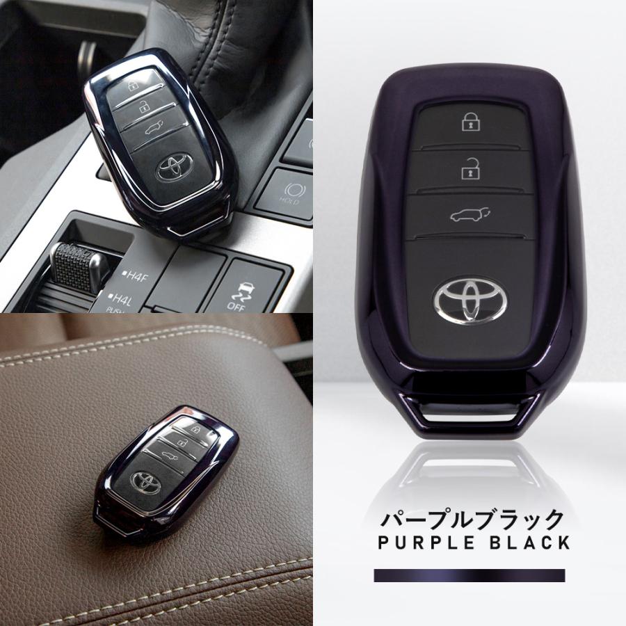 [一部予約]トヨタ車専用 TPU スマートキーケース キーカバー メッキ風 クラウン スポーツ ノア ヴォクシー ランクル 250 シエンタ アクセサリー [2] | YOURS | 15