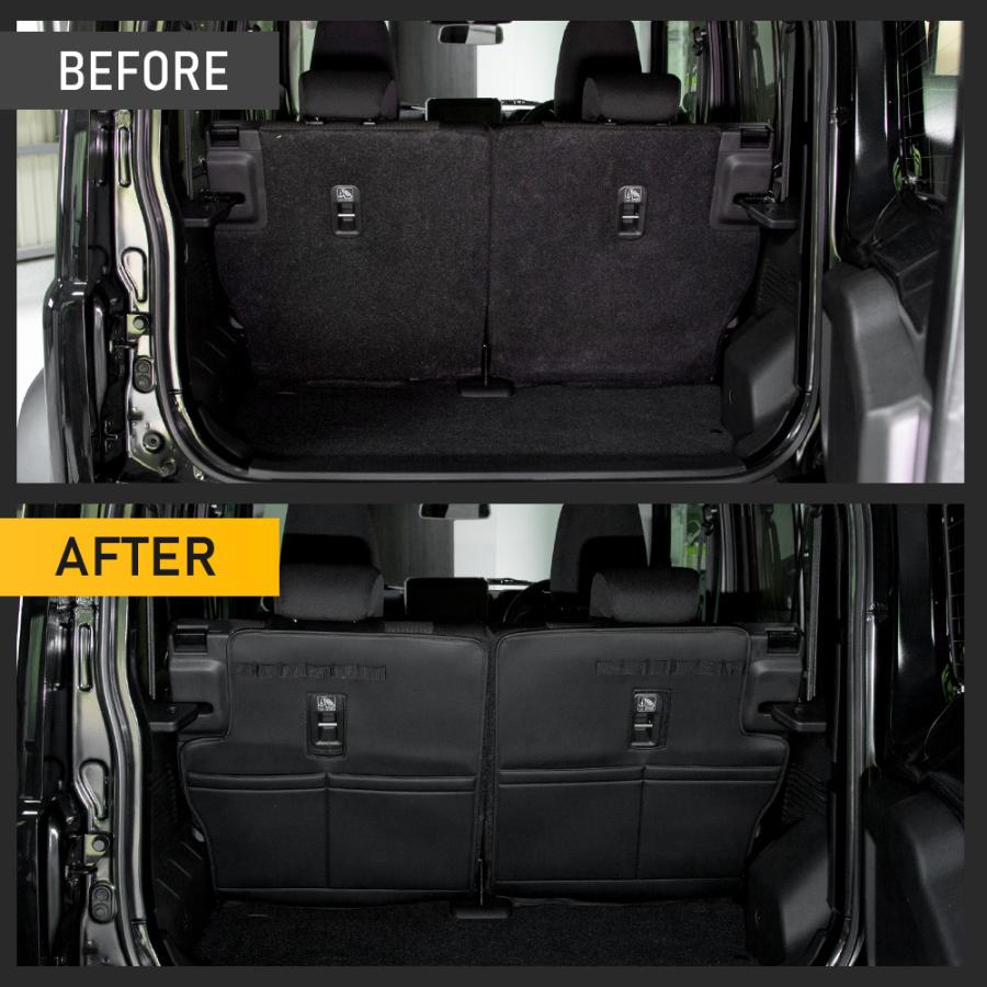 ジムニー ノマド JC74W 専用 2列目背面収納マット 左右セット 傷防止 大容量 シートバックポケット ラゲッジ トランク スズキ SUZUKI [2] | YOURS | 11