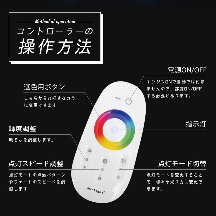 YOURS ラインイルミネーション 2m2本セット 汎用 コントローラー