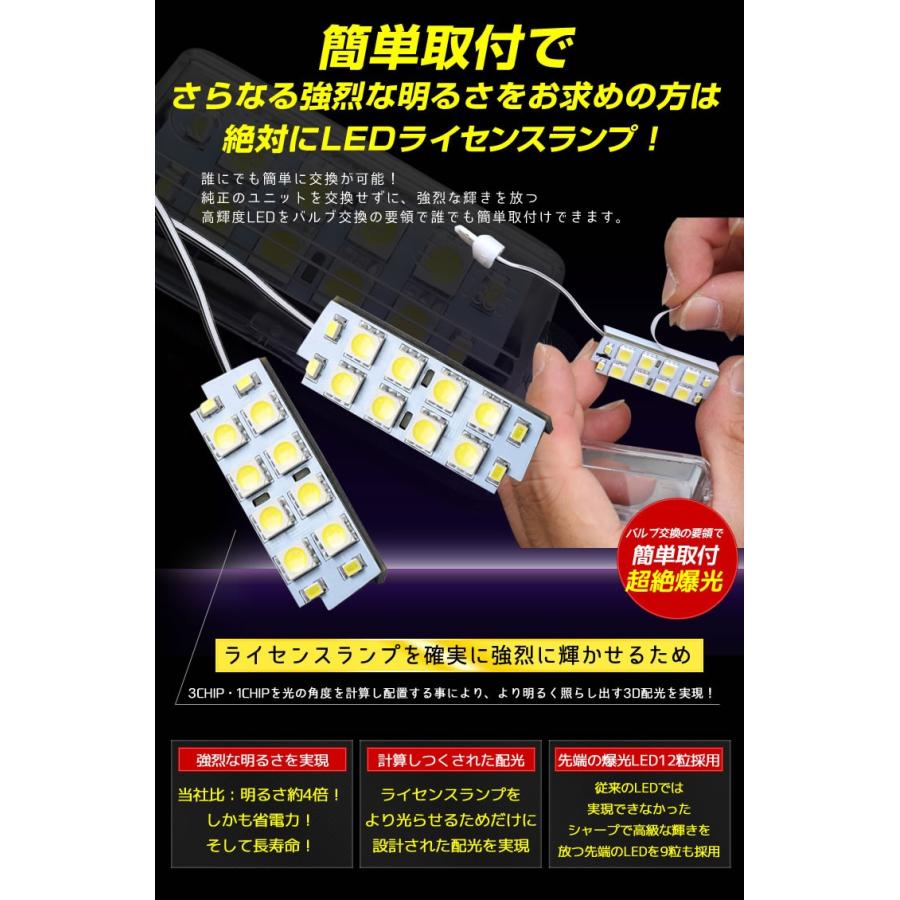 YOURS ヴォクシー 80 ノア エスクァイア 専用 LEDライセンス ランプ