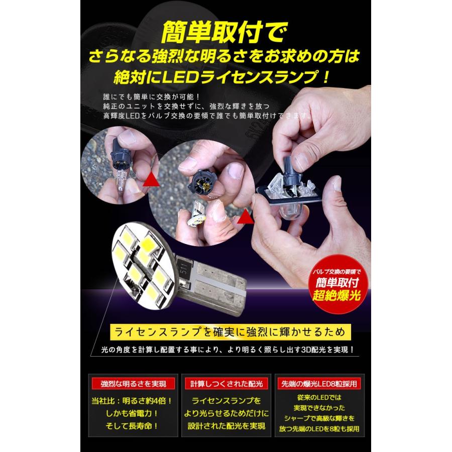 ルーミー・タンク・トール・シャスティ 専用 LED ライセンス ランプ ナンバー灯 1個 T10 車検対応 | YOURS | 02