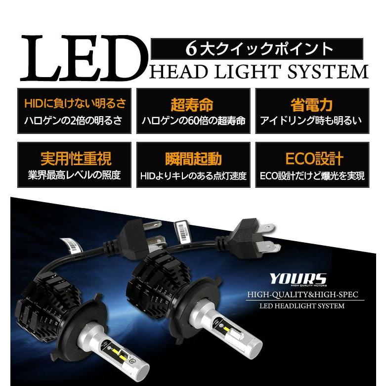 Yds Led ヘッドライト H4 Hilow 2個1セット オールインワン 驚異の明るさ 6000lm 6500k ヘッドライト バルブ Yh608 1002 カー用品 カスタムパーツ ユアーズ 通販 Yahoo ショッピング